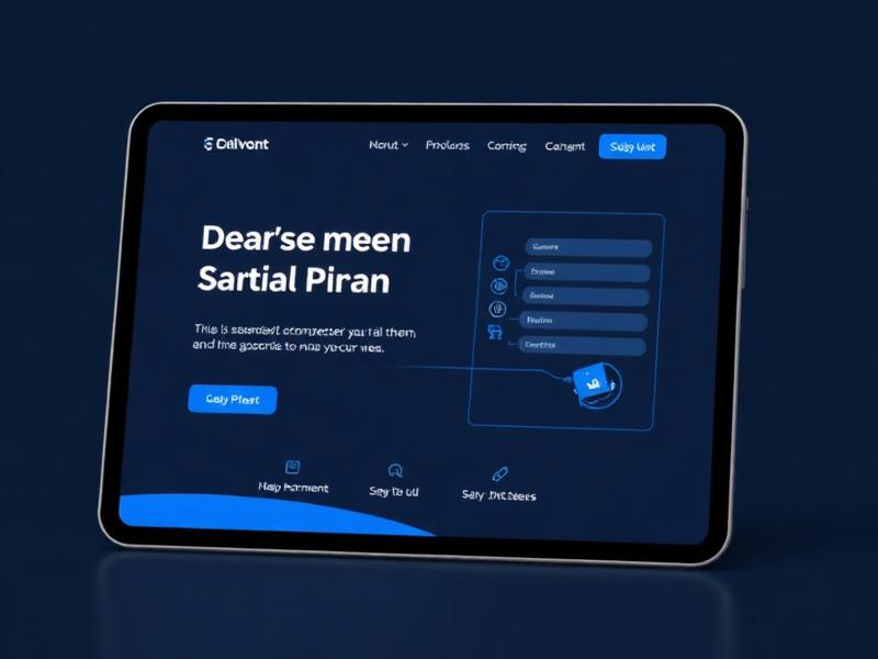 Service landing page project